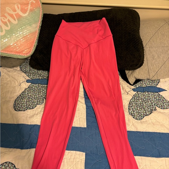 aerie Pants - Pink Cross Over Leggings
